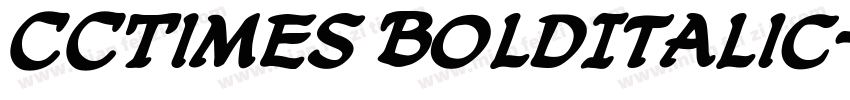 CCTimes BoldItalic字体转换
